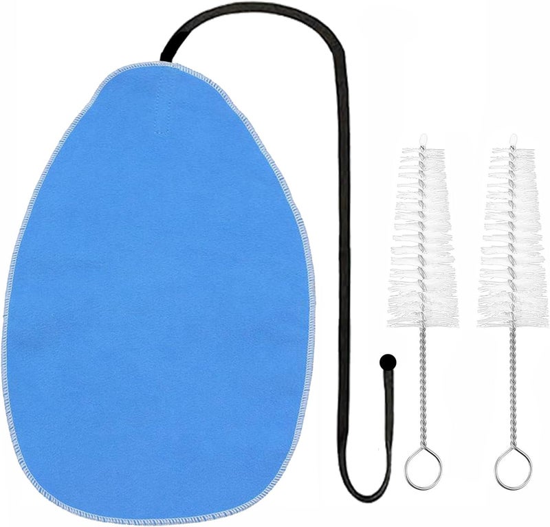 MEETOOT Clarinet Cleaning Kit - Cotton Swabs, Mouthpiece Brush, Artificial Suede Cleaning Cloths for Clarinets, Saxophones, Piccolos, Flutes - Image 1